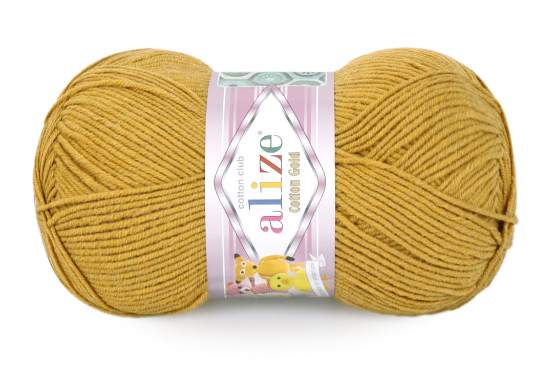 Alize Cotton Gold Yarn, 57 colors, 3.5 oz / 361 yds