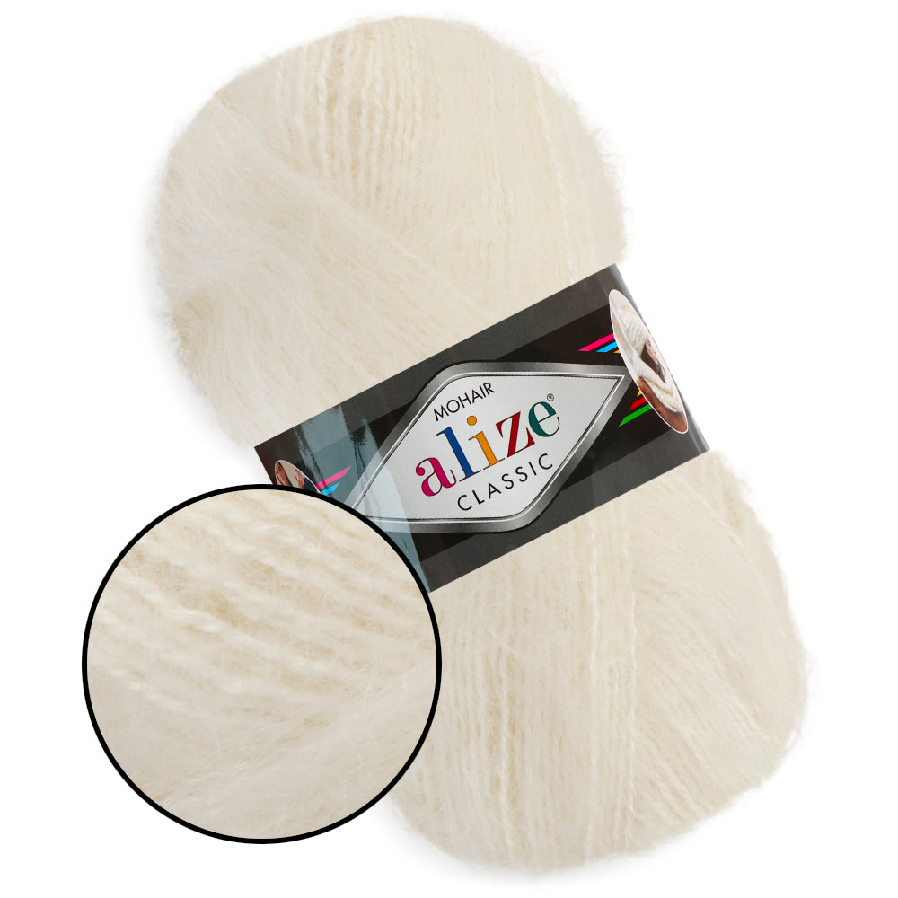 Alize Mohair Classic, 17 colors, 3.53 oz / 219 yds