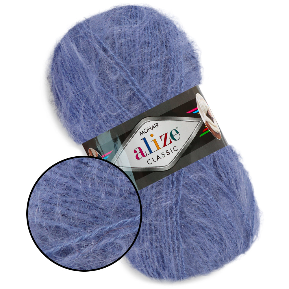 Alize Mohair Classic, 17 colors, 3.53 oz / 219 yds