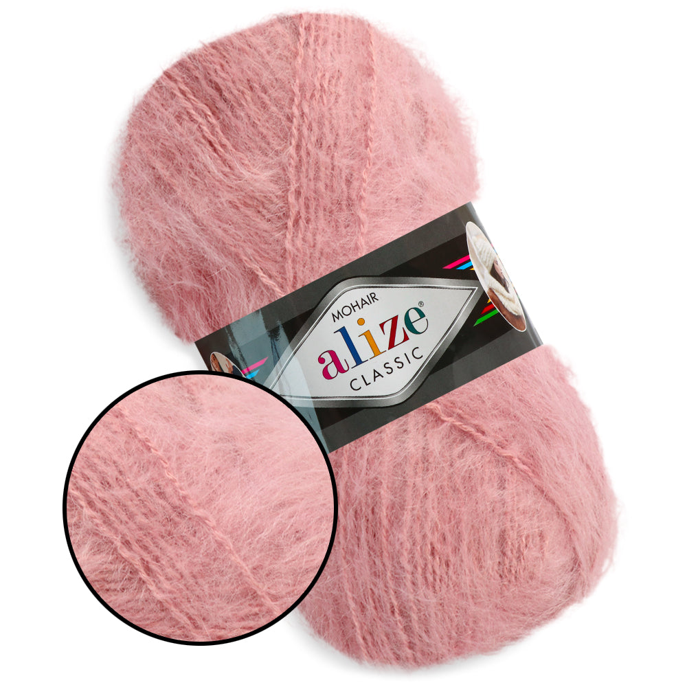 Alize Mohair Classic, 17 colors, 3.53 oz / 219 yds