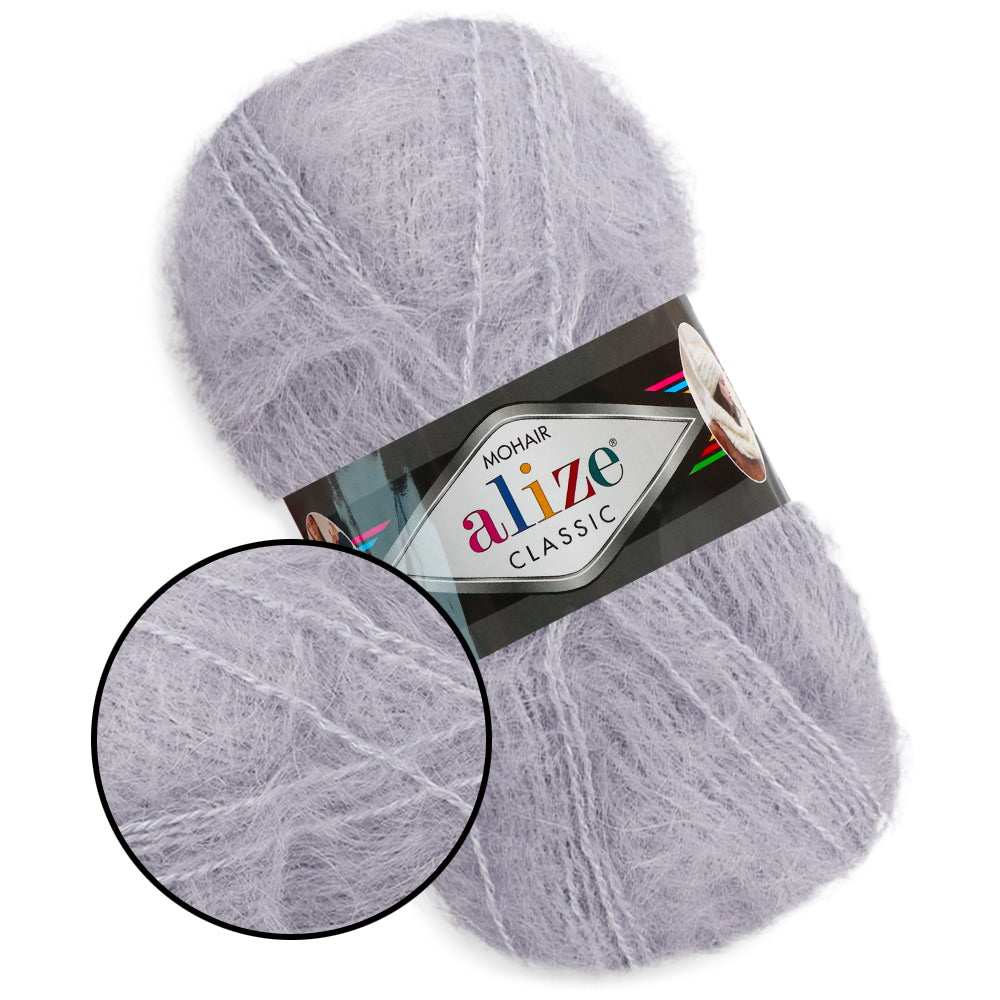 Alize Mohair Classic, 17 colors, 3.53 oz / 219 yds