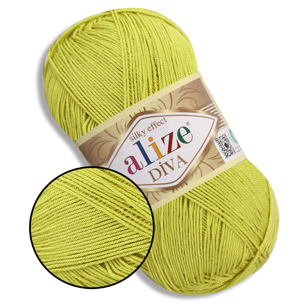 Alize Diva, 54 Colors, 3.52 oz / 383 yds