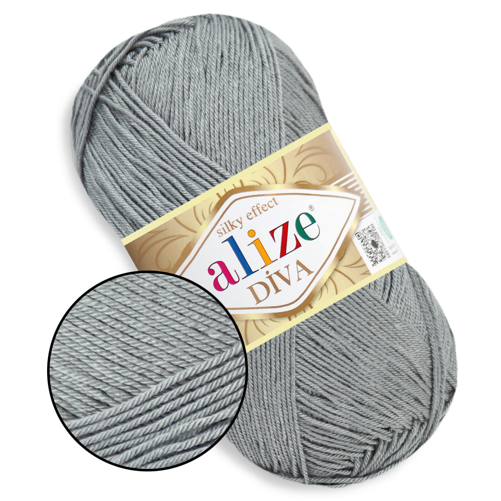 Alize Diva, 54 Colors, 3.52 oz / 383 yds