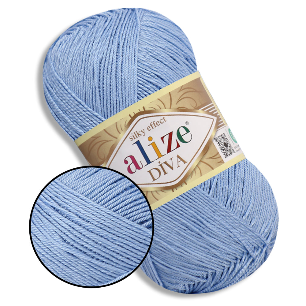 Alize Diva, 54 Colors, 3.52 oz / 383 yds