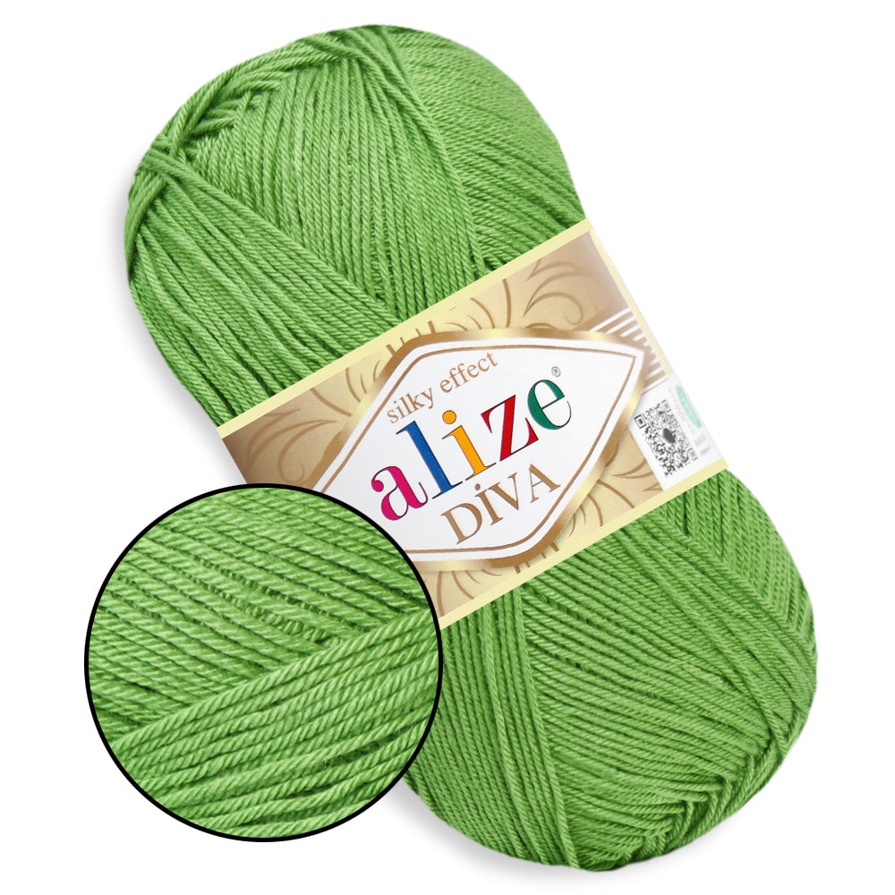 Alize Diva, 54 Colors, 3.52 oz / 383 yds