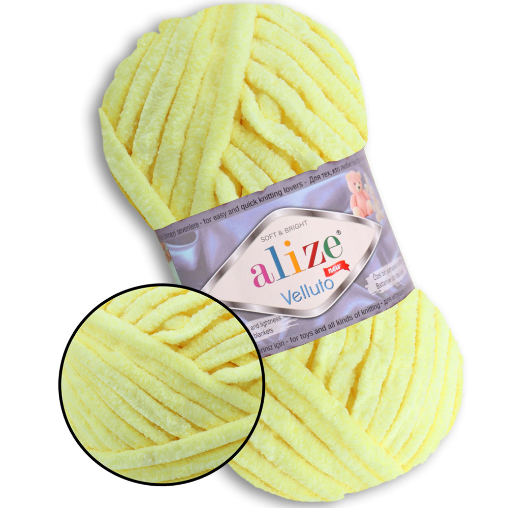 Alize Velluto, 43 colors, 3.5 oz / 74 yards