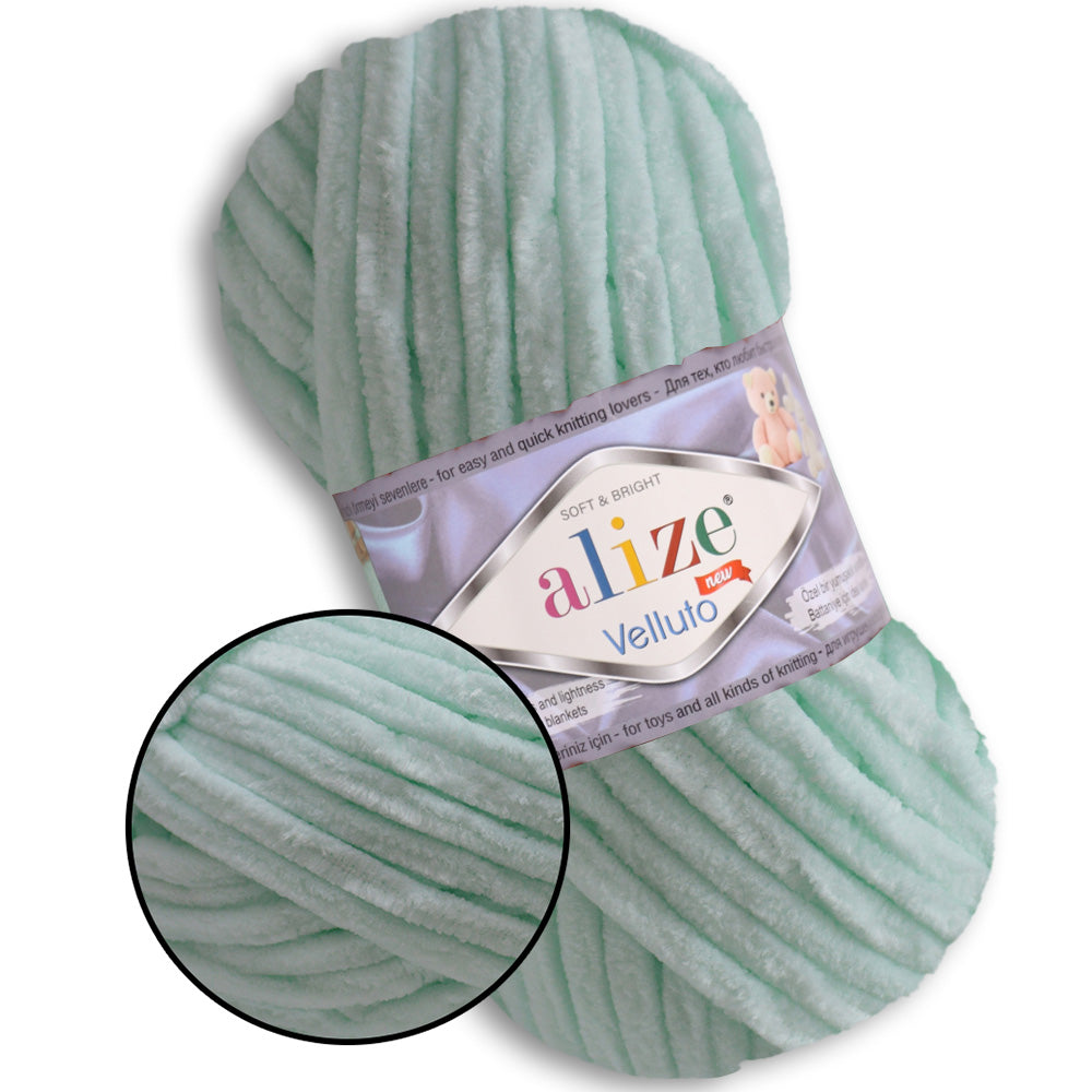 Alize Velluto, 43 colors, 3.5 oz / 74 yards