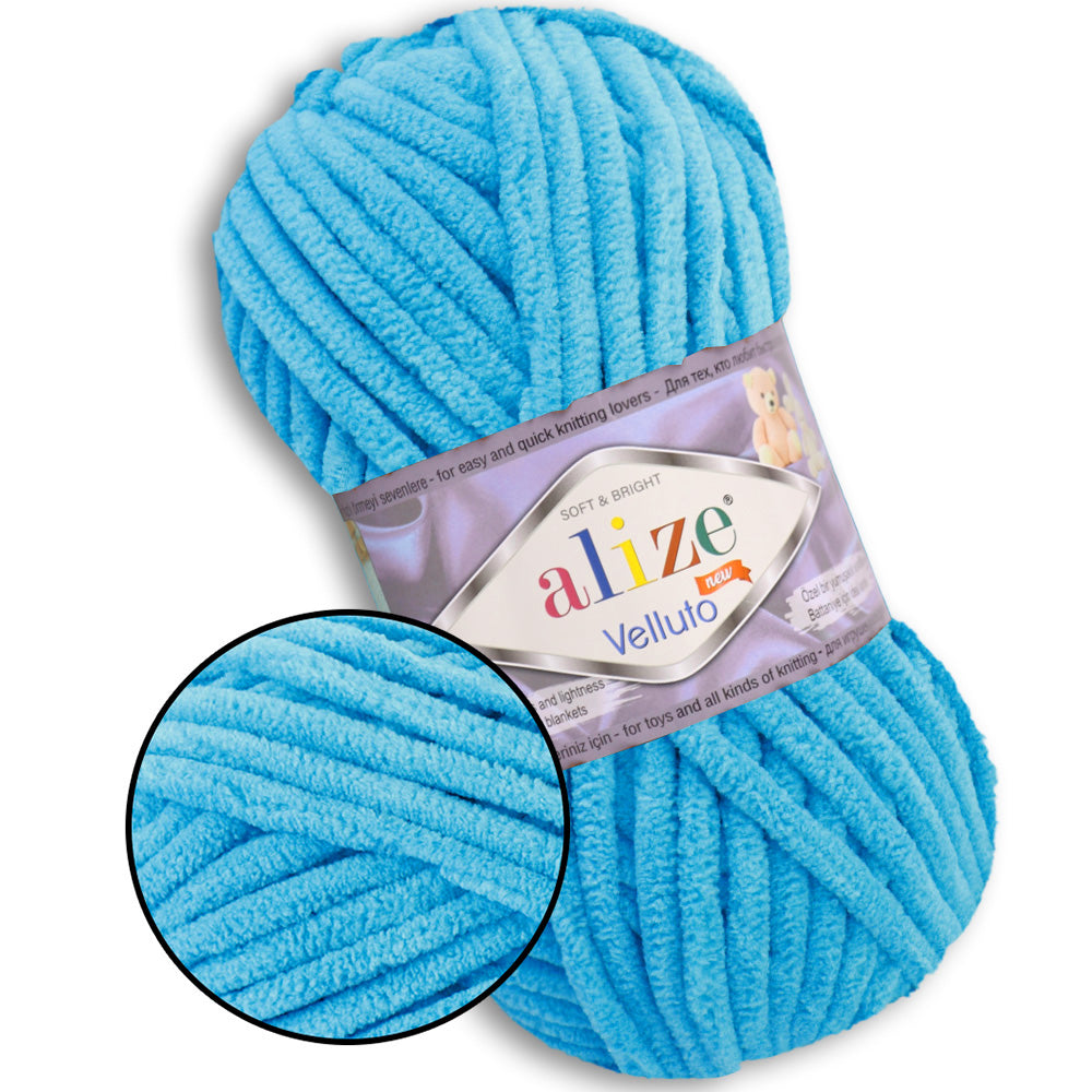 Alize Velluto, 43 colors, 3.5 oz / 74 yards