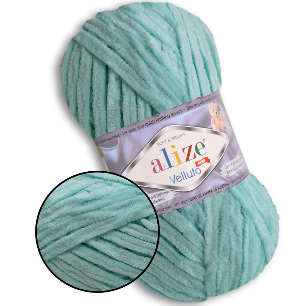 Alize Velluto, 43 colors, 3.5 oz / 74 yards