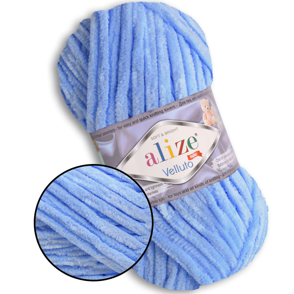Alize Velluto, 43 colors, 3.5 oz / 74 yards