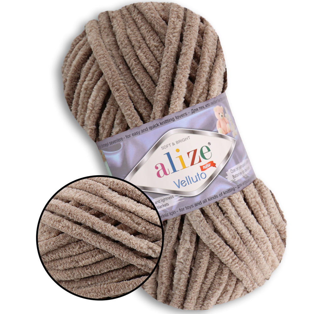 Alize Velluto, 43 colors, 3.5 oz / 74 yards