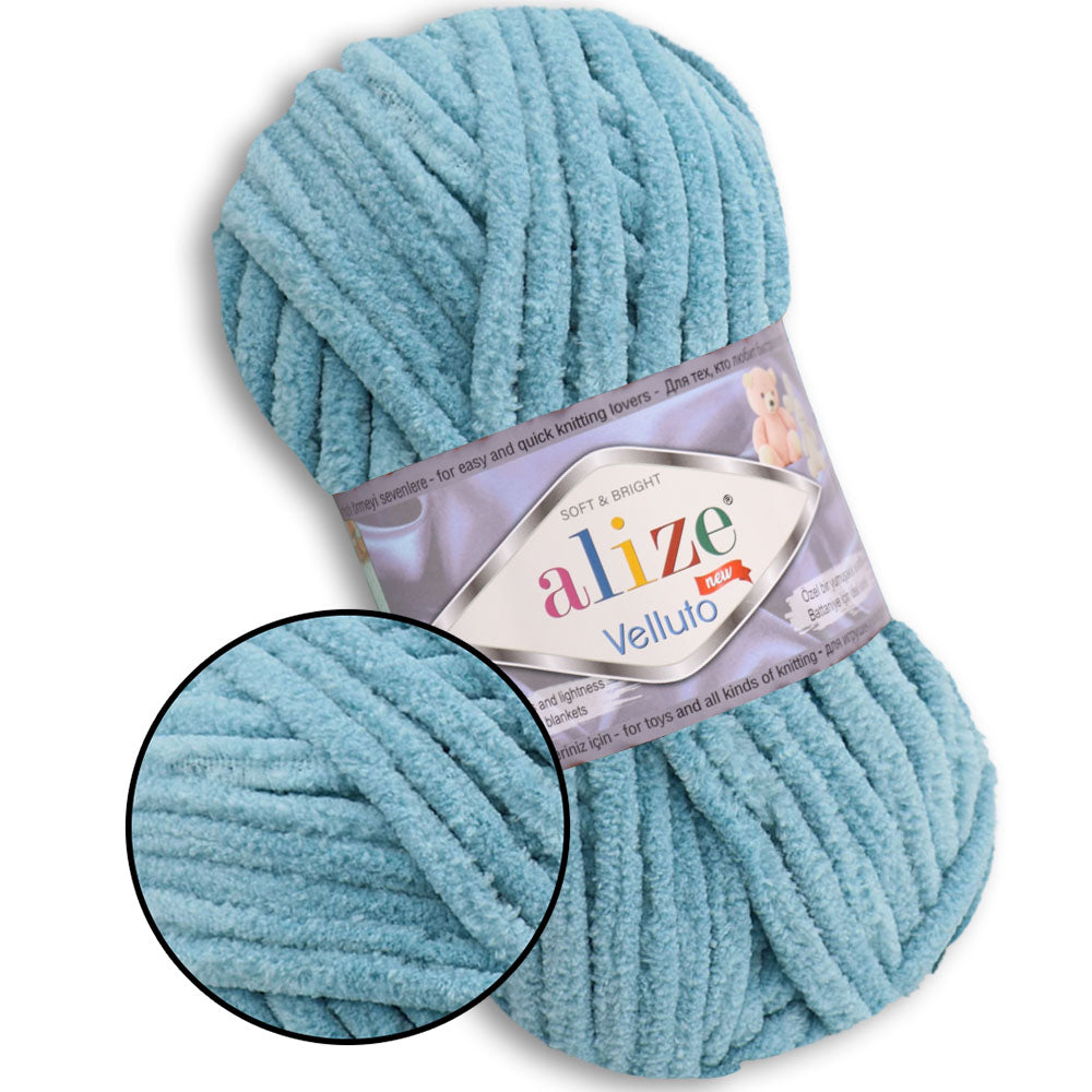 Alize Velluto, 43 colors, 3.5 oz / 74 yards