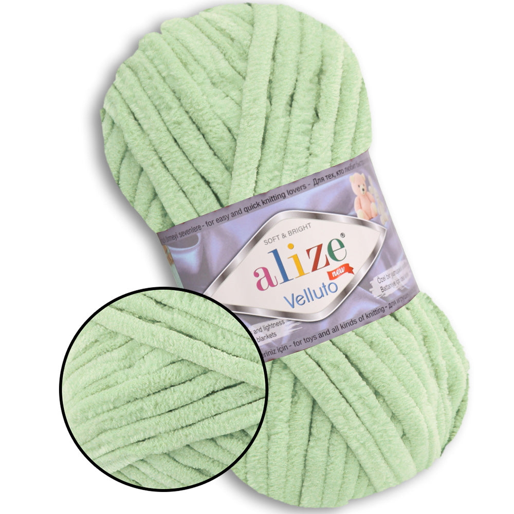 Alize Velluto, 43 colors, 3.5 oz / 74 yards