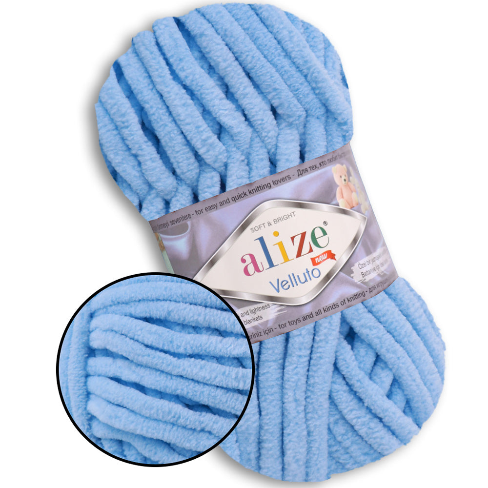 Alize Velluto, 43 colors, 3.5 oz / 74 yards