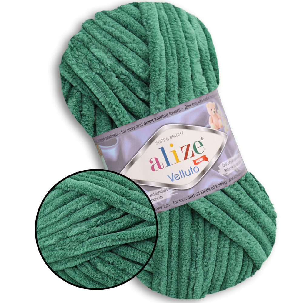 Alize Velluto, 43 colors, 3.5 oz / 74 yards