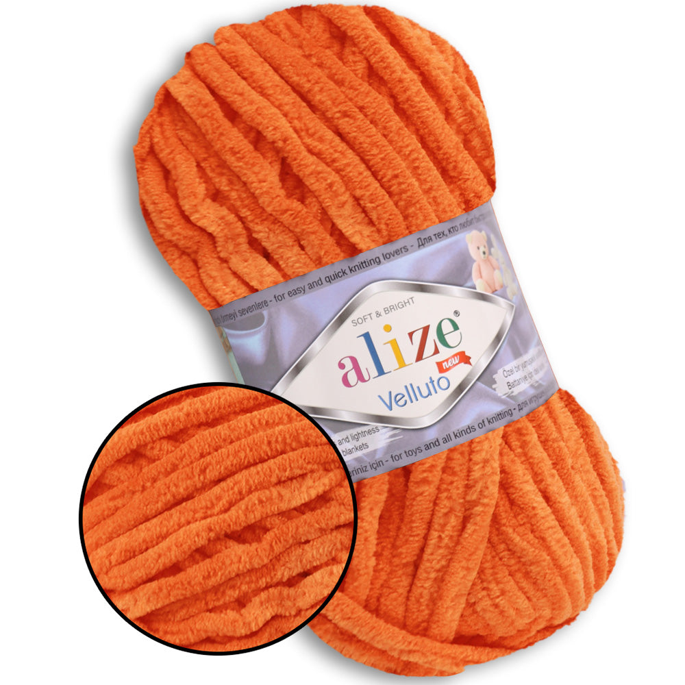 Alize Velluto, 43 colors, 3.5 oz / 74 yards