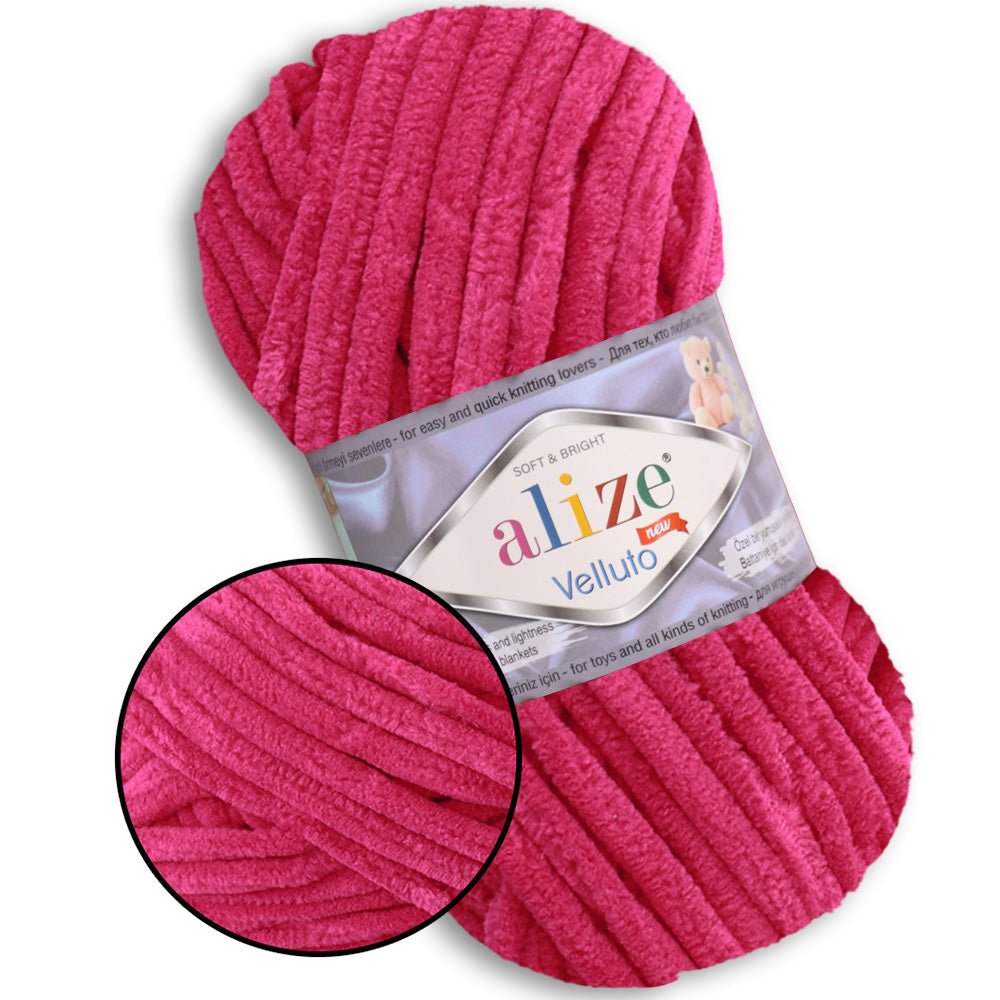 Alize Velluto, 43 colors, 3.5 oz / 74 yards