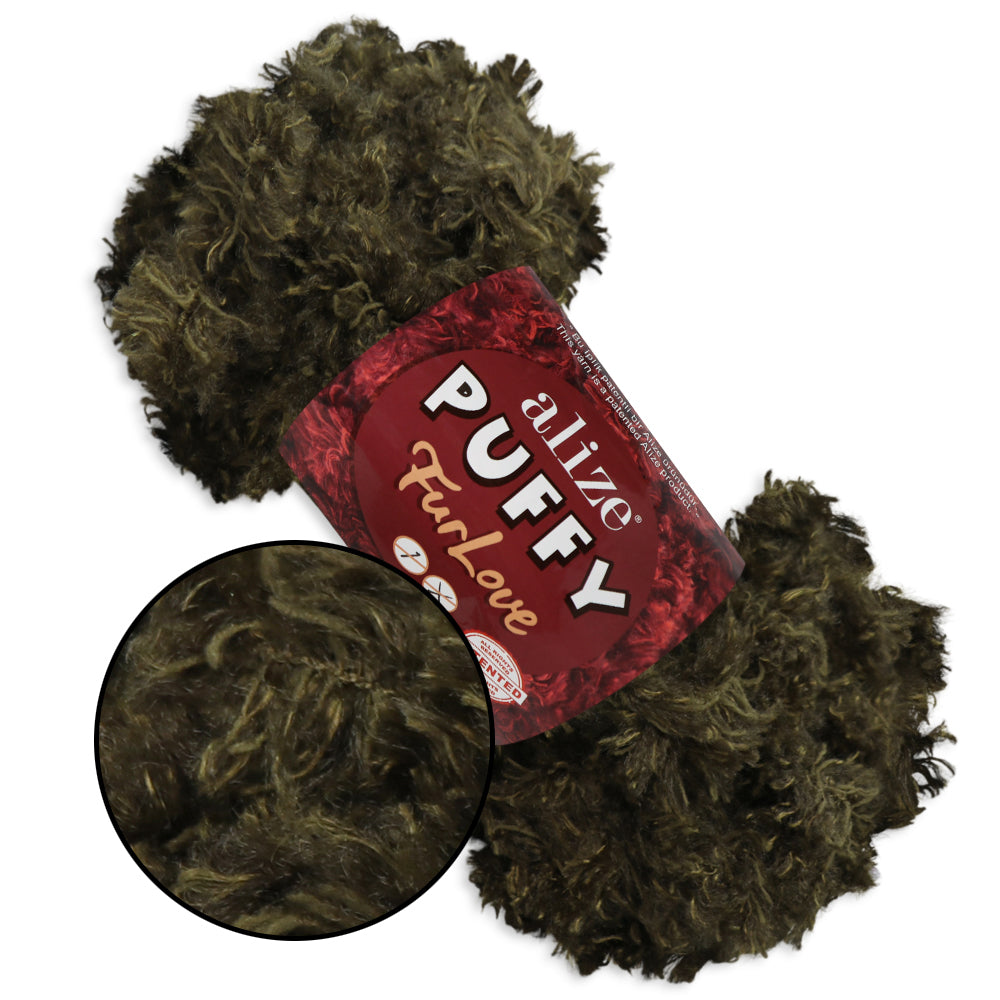 Alize Puffy Furlove 9 colors, 3.5 oz / 6.8 yds