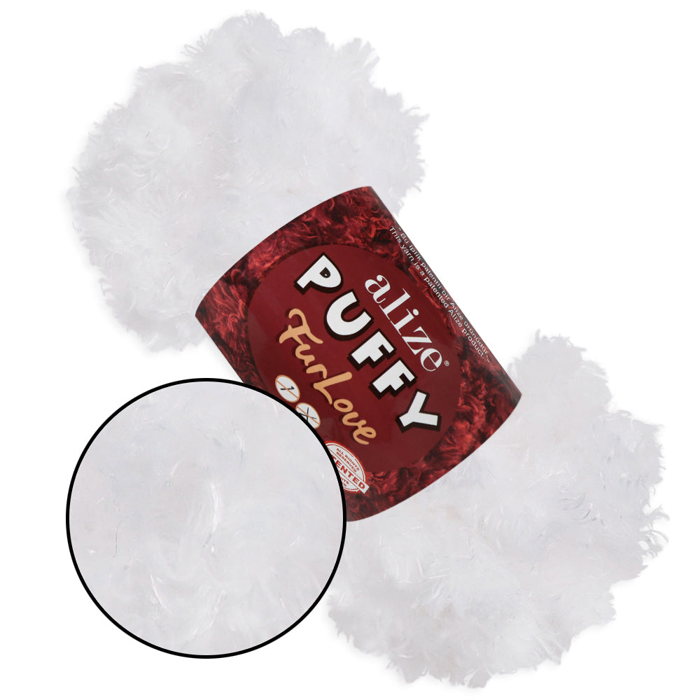 Alize Puffy Furlove 9 colors, 3.5 oz / 6.8 yds