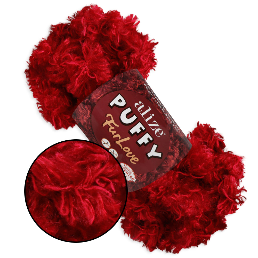 Alize Puffy Furlove 9 colors, 3.5 oz / 6.8 yds
