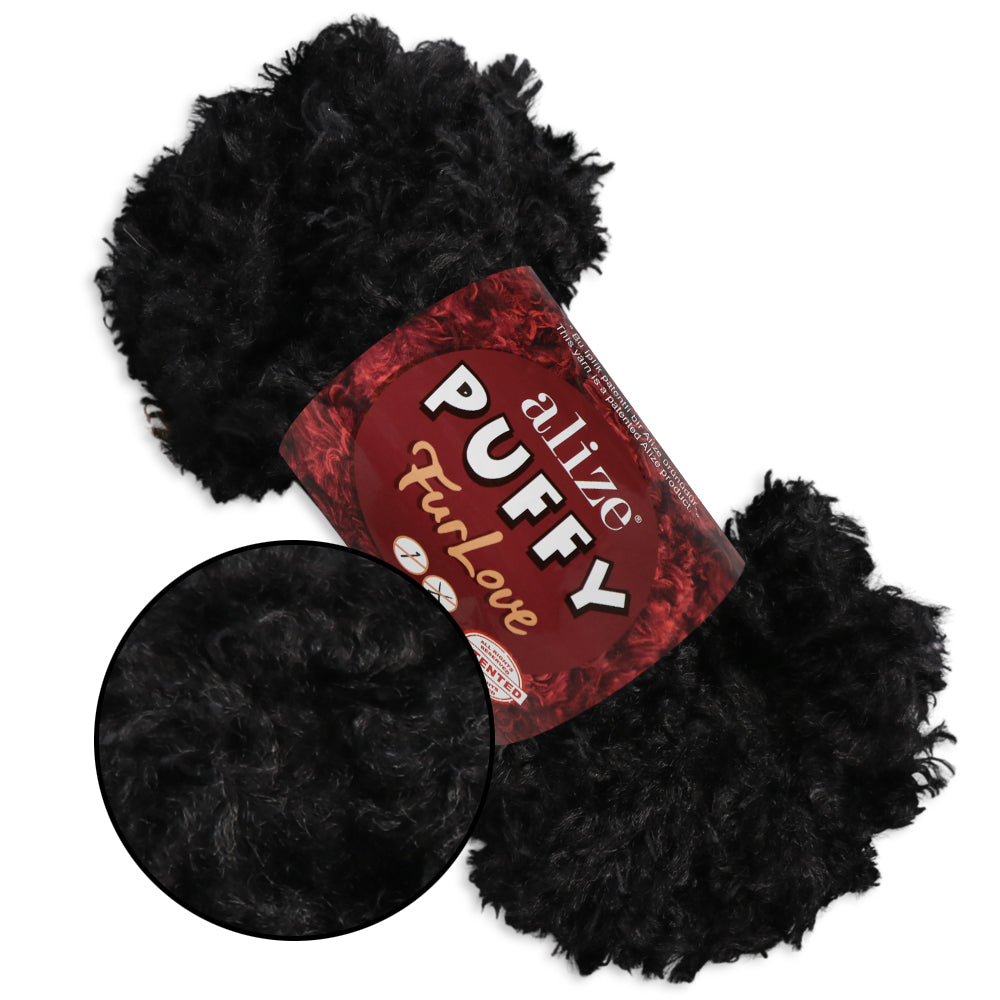 Alize Puffy Furlove 9 colors, 3.5 oz / 6.8 yds