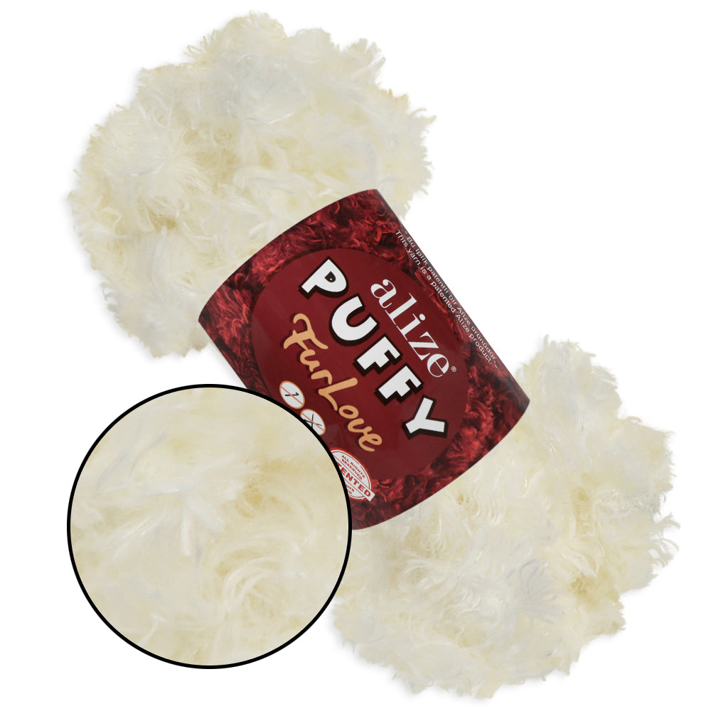 Alize Puffy Furlove 9 colors, 3.5 oz / 6.8 yds