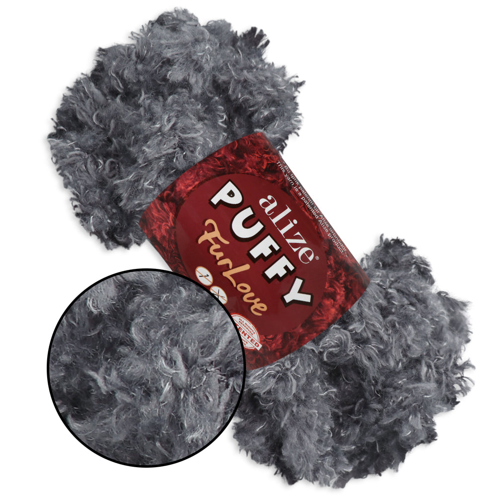 Alize Puffy Furlove 9 colors, 3.5 oz / 6.8 yds