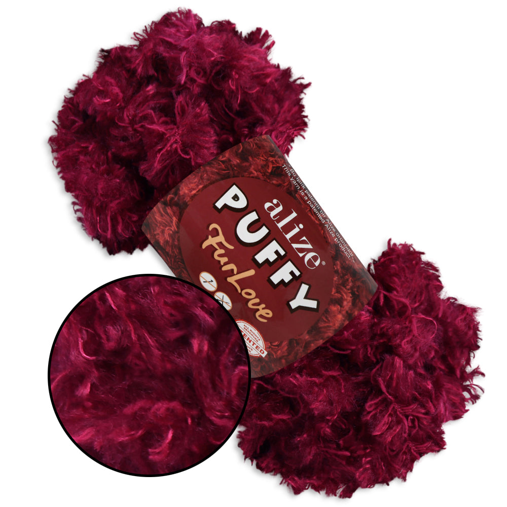 Alize Puffy Furlove 9 colors, 3.5 oz / 6.8 yds