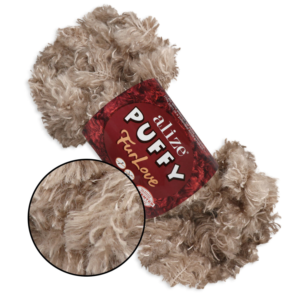 Alize Puffy Furlove 9 colors, 3.5 oz / 6.8 yds