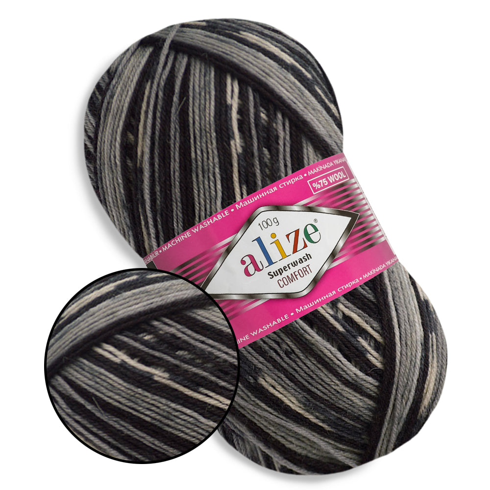 Alize Superwash, 21 colors, 3.5 oz / 459 yards