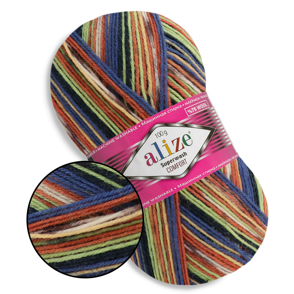 Alize Superwash, 21 colors, 3.5 oz / 459 yards