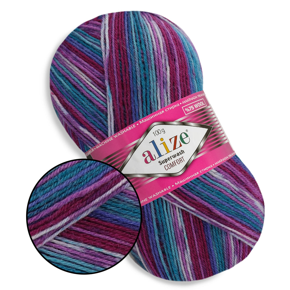Alize Superwash, 21 colors, 3.5 oz / 459 yards