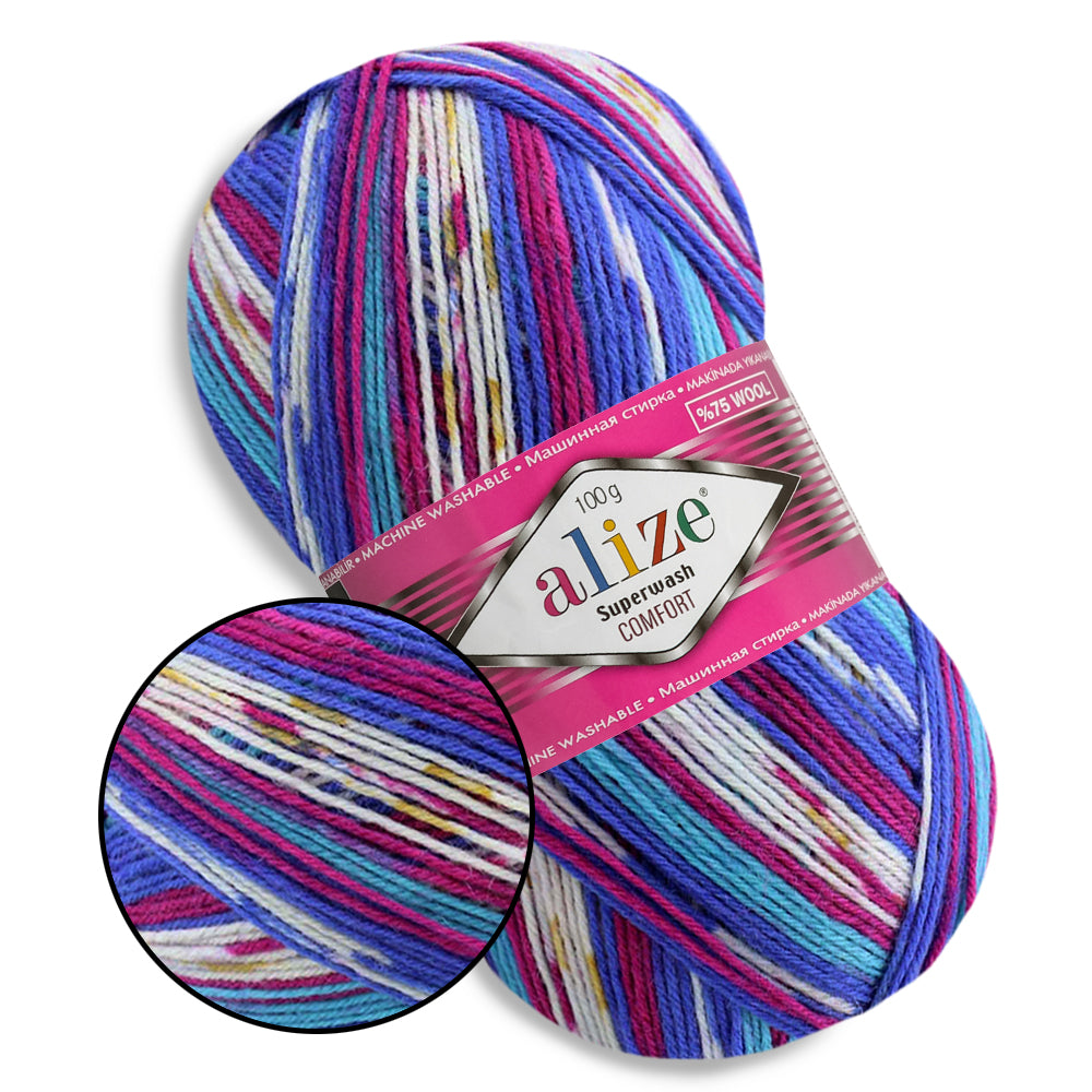 Alize Superwash, 21 colors, 3.5 oz / 459 yards