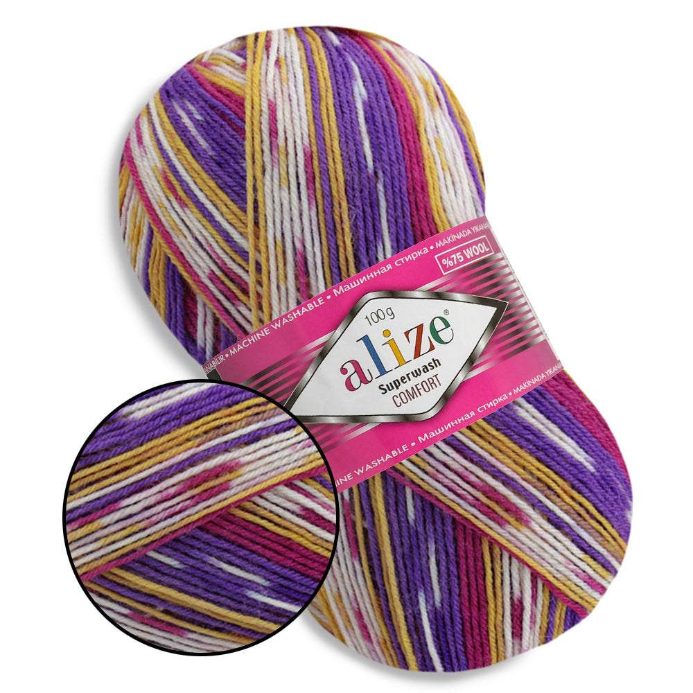 Alize Superwash, 21 colors, 3.5 oz / 459 yards
