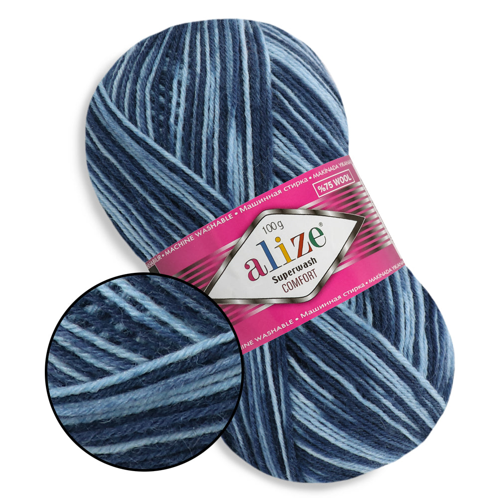 Alize Superwash, 21 colors, 3.5 oz / 459 yards