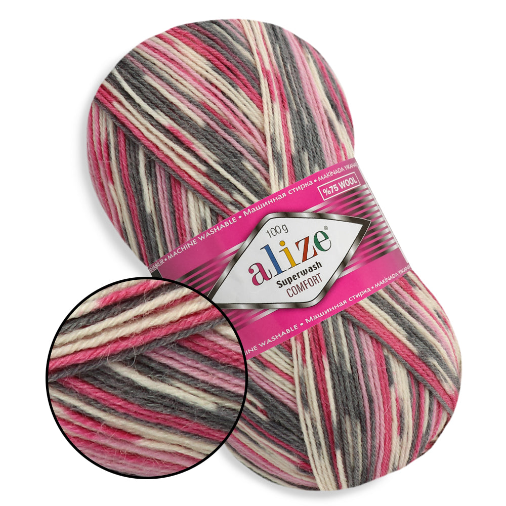 Alize Superwash, 21 colors, 3.5 oz / 459 yards