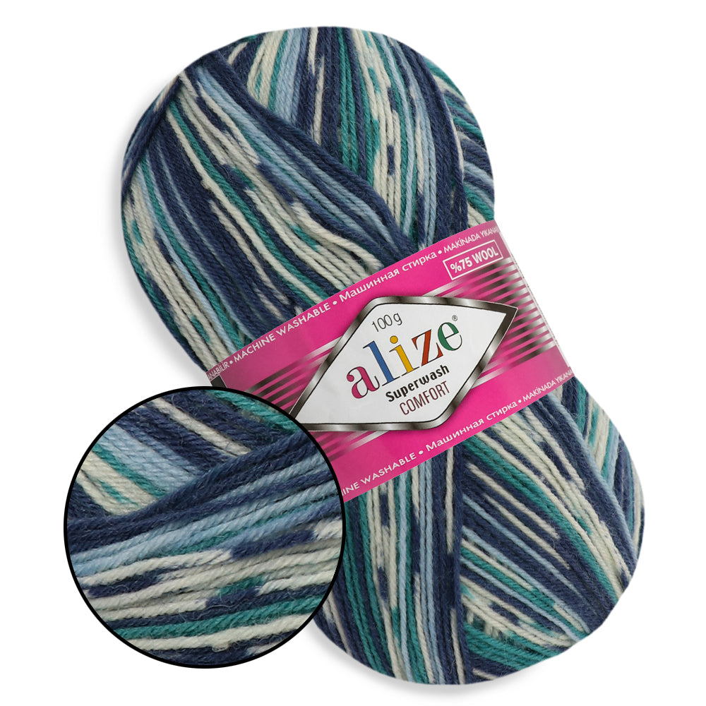 Alize Superwash, 21 colors, 3.5 oz / 459 yards