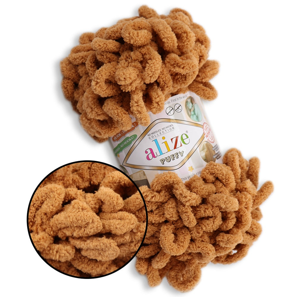 Alize Puffy, 82 Colors, Chenille Loop Yarn, 3.52 oz / 9.8 yards