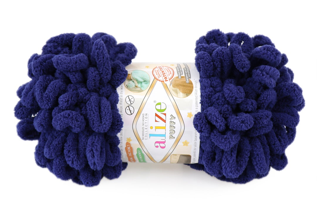 Alize Puffy, 82 Colors, Chenille Loop Yarn, 3.52 oz / 9.8 yards