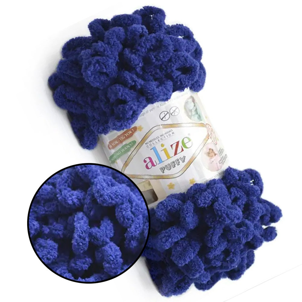 Alize Puffy, 82 Colors, Chenille Loop Yarn, 3.52 oz / 9.8 yards