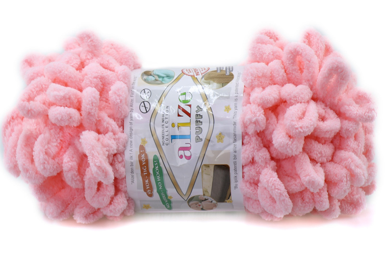 Alize Puffy, 82 Colors, Chenille Loop Yarn, 3.52 oz / 9.8 yards