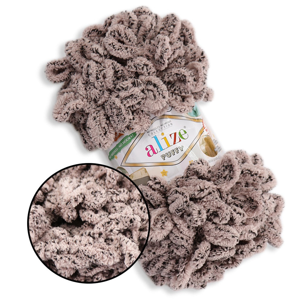 Alize Puffy, 82 Colors, Chenille Loop Yarn, 3.52 oz / 9.8 yards