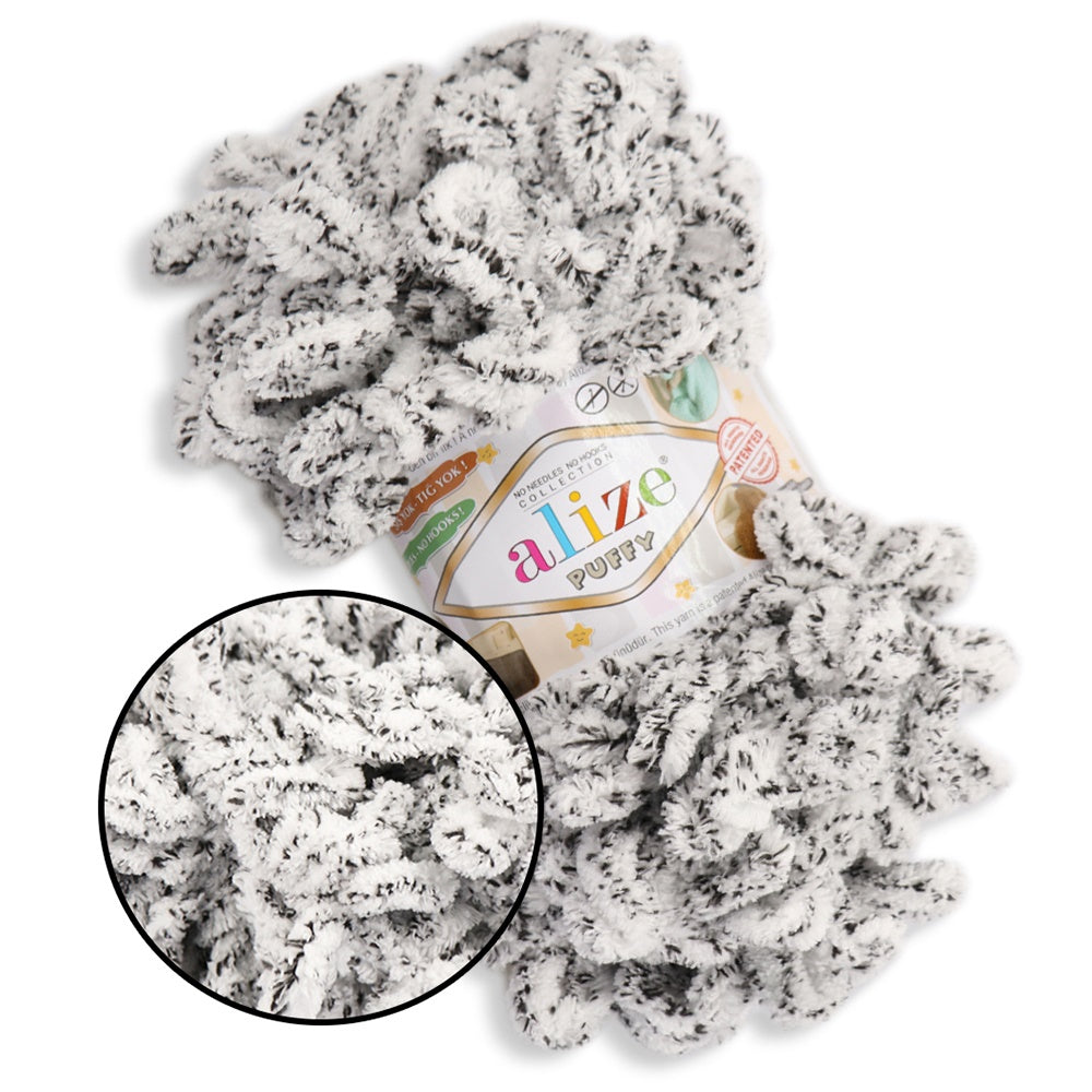 Alize Puffy, 82 Colors, Chenille Loop Yarn, 3.52 oz / 9.8 yards
