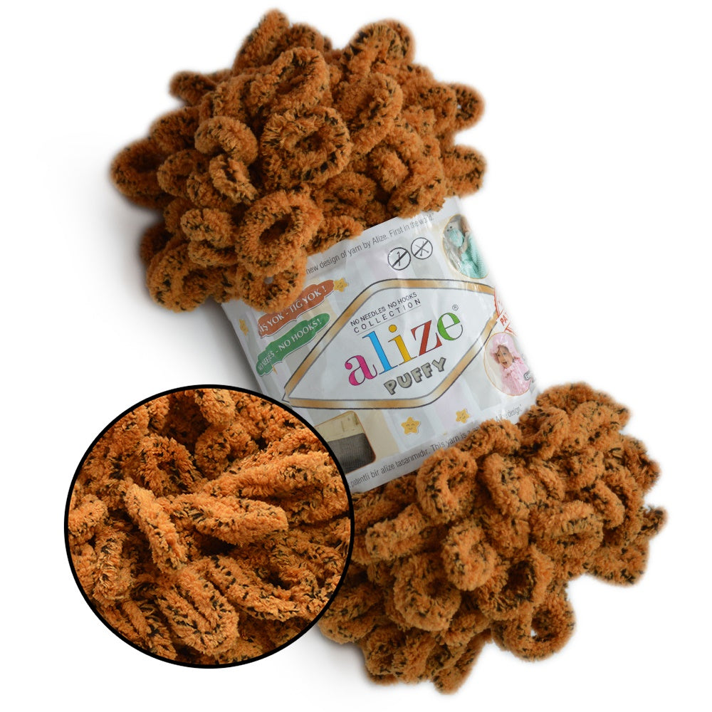 Alize Puffy, 82 Colors, Chenille Loop Yarn, 3.52 oz / 9.8 yards