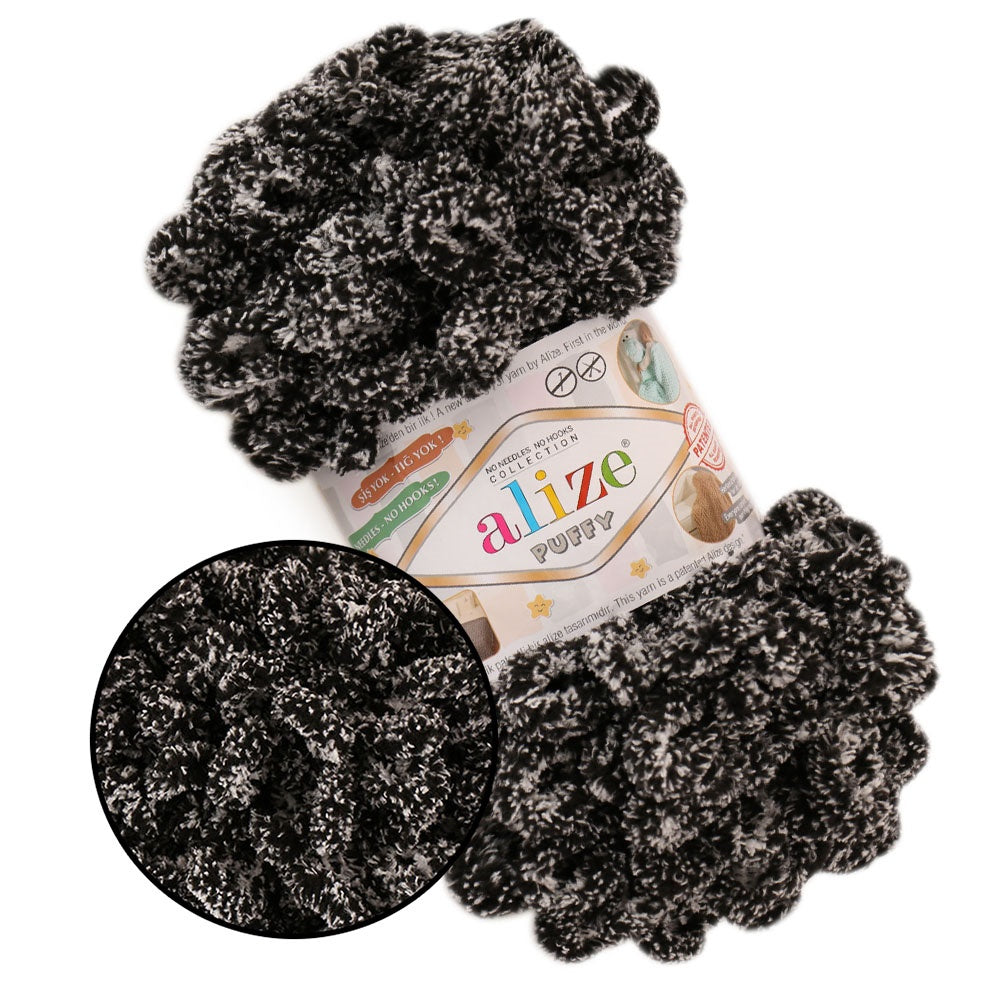 Alize Puffy, 82 Colors, Chenille Loop Yarn, 3.52 oz / 9.8 yards