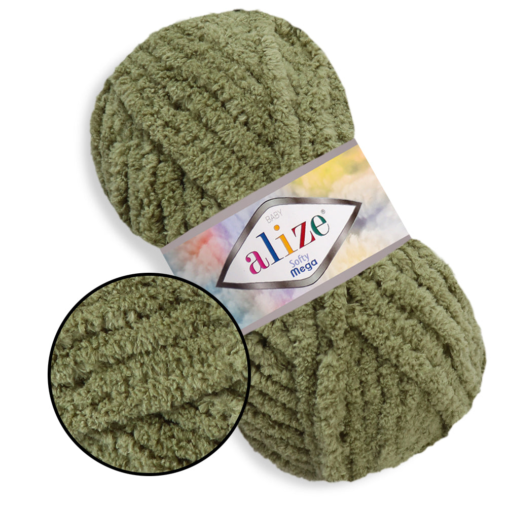 Alize Softy Mega, 34 colors, 3.5 oz / 131 yds