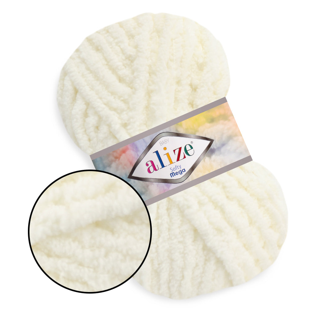 Alize Softy Mega, 34 colors, 3.5 oz / 131 yds