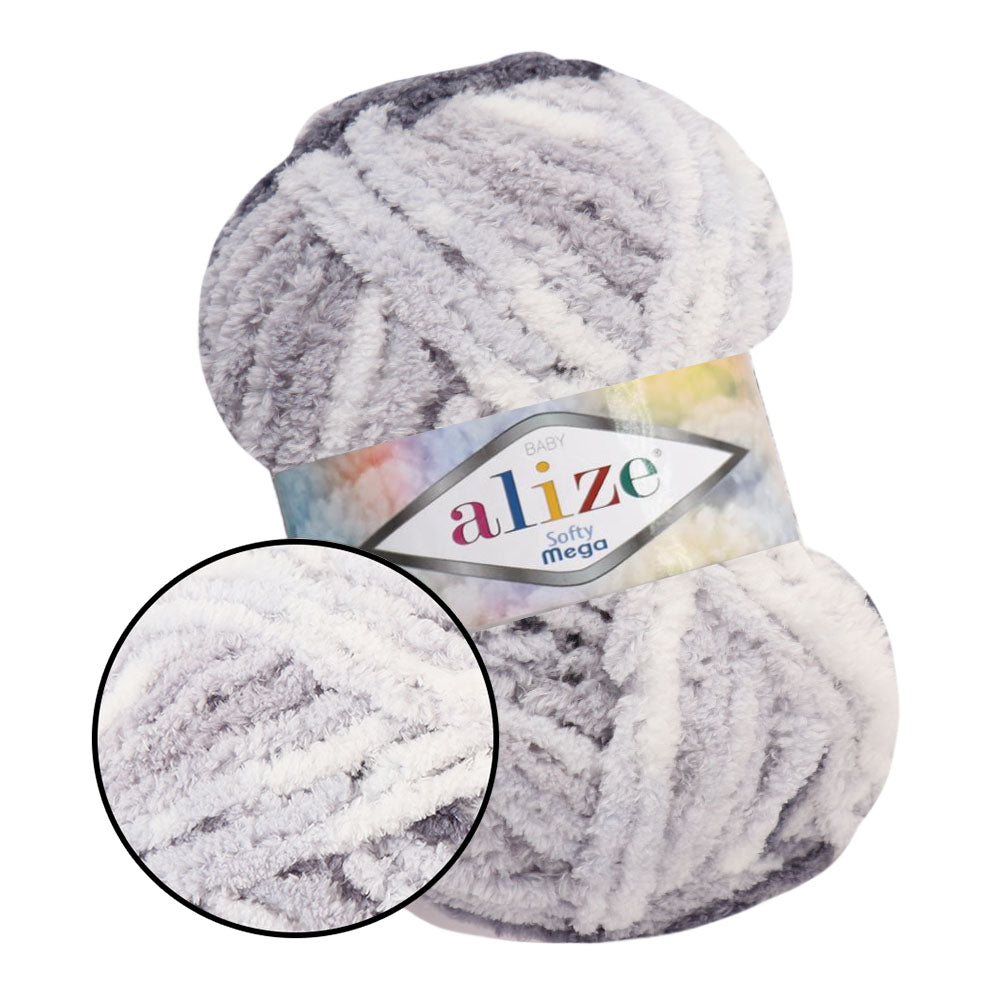 Alize Softy Mega, 34 colors, 3.5 oz / 131 yds