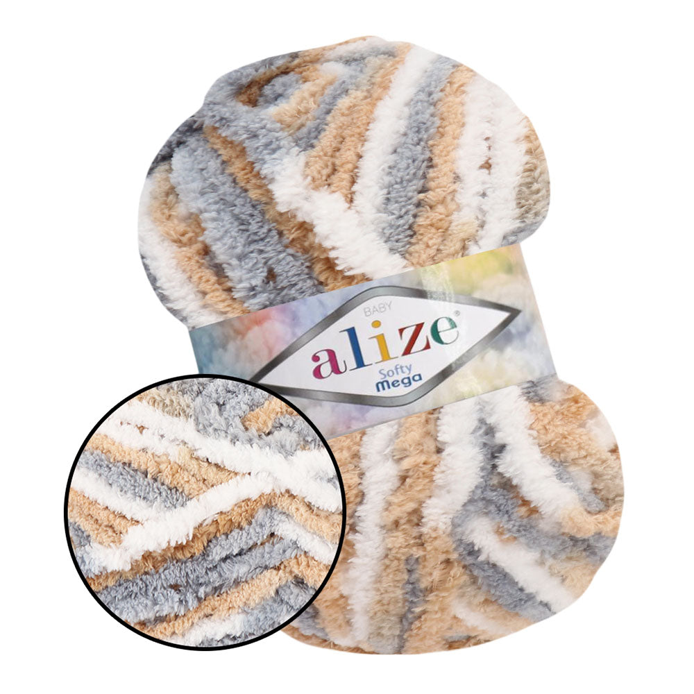 Alize Softy Mega, 34 colors, 3.5 oz / 131 yds