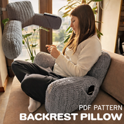 BACKREST PILLOW Crochet Pattern (skill level Intermediate)